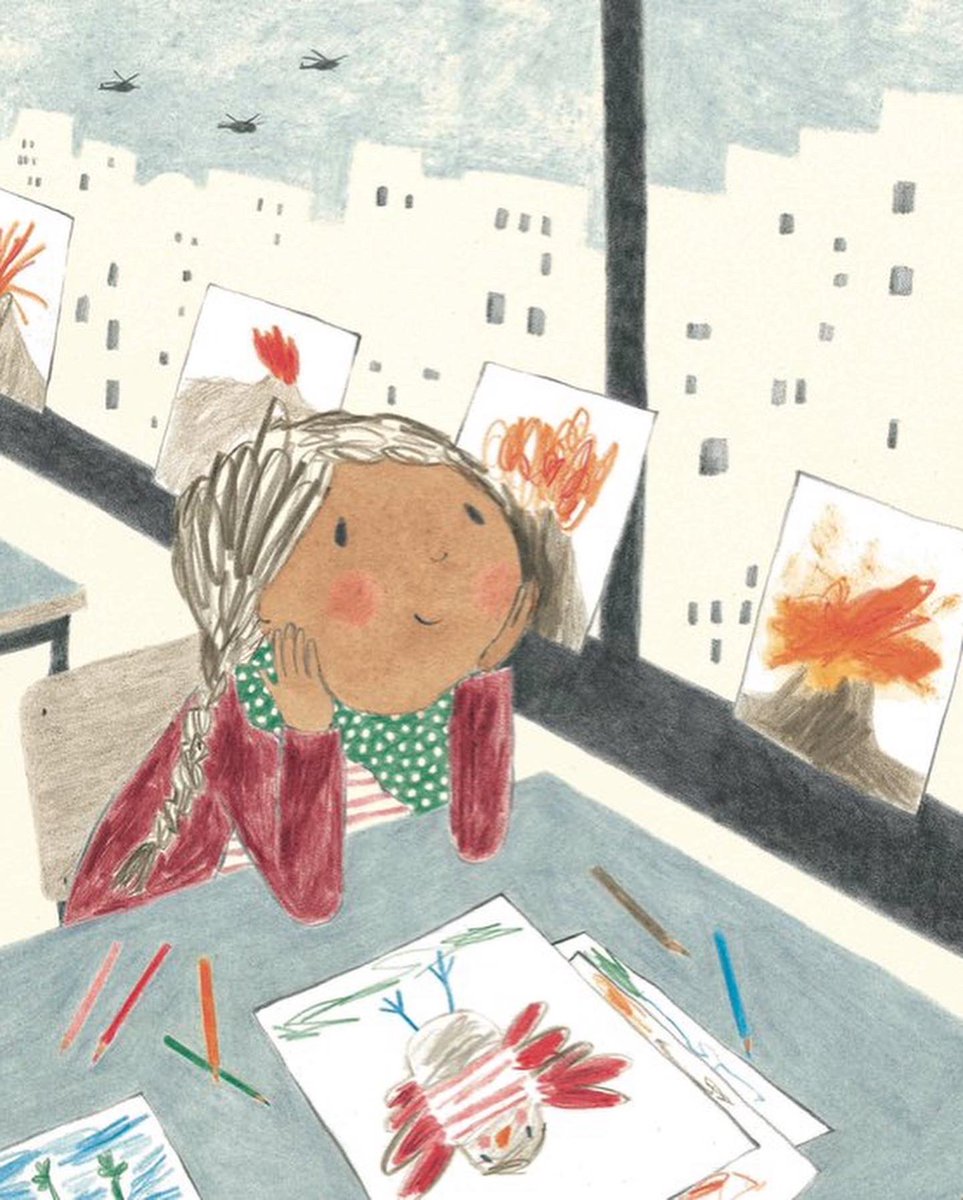 tlcollab's tweet photo. The Day The War Came by Nicola Davies is a powerful picture book for children (6-9) about the journey of a child forced to become a #refugee when war destroys everything she has ever known. Ultimately it is a #hopeful journey that demonstrates the power of #empathy and #kindness. https://t.co/lj5k4OYy7e