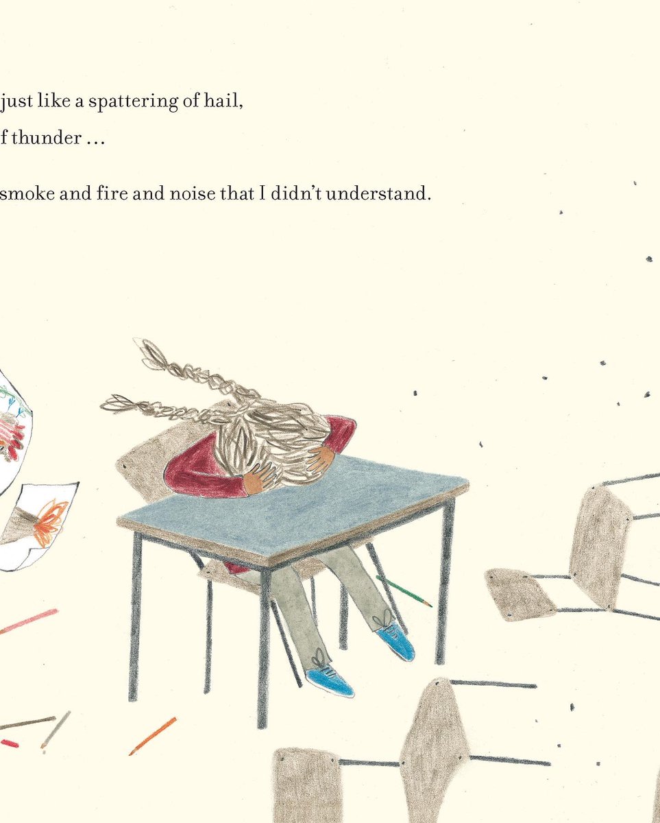 tlcollab's tweet photo. The Day The War Came by Nicola Davies is a powerful picture book for children (6-9) about the journey of a child forced to become a #refugee when war destroys everything she has ever known. Ultimately it is a #hopeful journey that demonstrates the power of #empathy and #kindness. https://t.co/lj5k4OYy7e