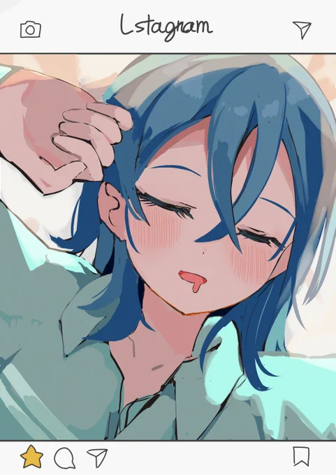 これは寝顔をあげられた米女メイちゃんが仕返しにLスタグラムにあげた若菜四季ちゃんの寝顔 