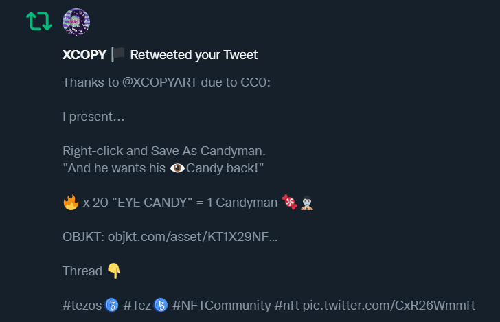 When <a href="/XCOPYART/">XCOPY 🏴</a> RT's you twice in the same year.. could be nothing... 🤖🤟 Thanks X.