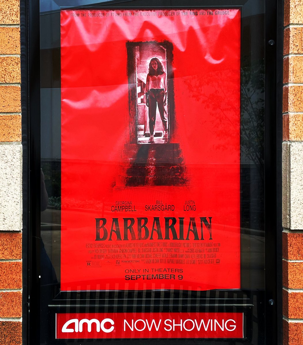 FirkensteinFilm's tweet photo. “Do I look like some kind of monster?”
#barbarian #2022movie #2020scinema #zachcregger #billskarsgård #justinlong #georginacampbell #richardbrake #jaymesbutler #katebosworth #atthemovies #atthetheater #intheaters #movieposter #letsallgotothemovies #movietheater #atthemovietheater https://t.co/Ndm2OF41vV