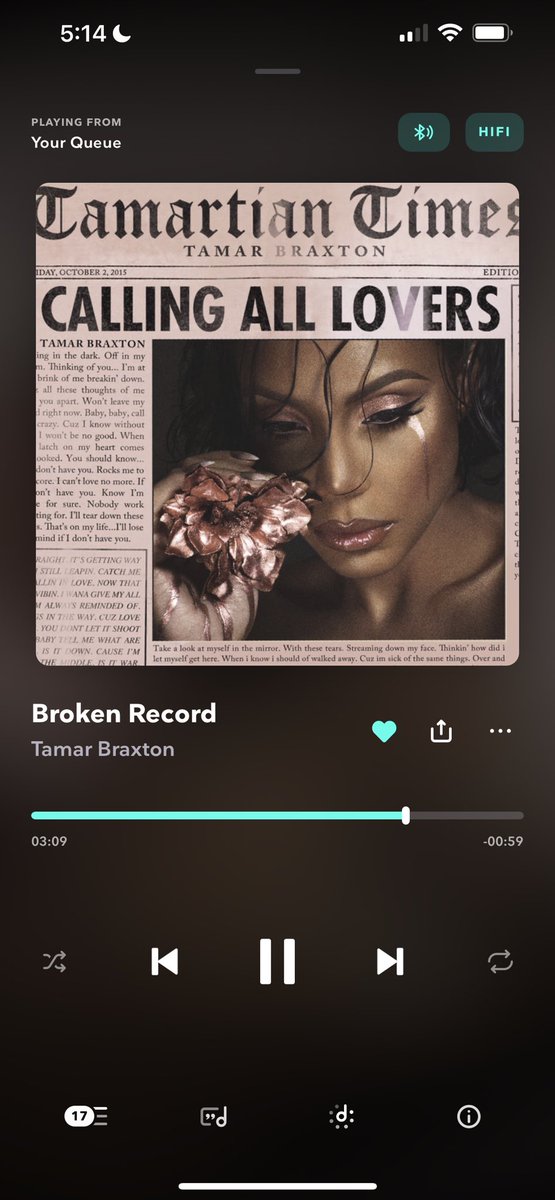 KyngCassius's tweet photo. A gem. @TamarBraxtonHer #vocalsfordays https://t.co/uB6iDqyWnu