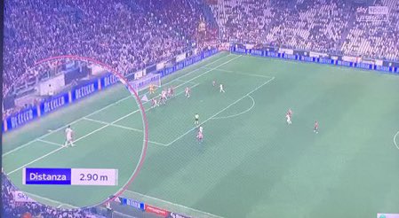 powellyowl's tweet photo. Can we all agree that this is the worst offside decision made since VAR was introduced? 

The goal would have won the game on the 95th minute and it subsequently got Juventus THREE red cards. 

Unbelievable 😂 https://t.co/kkA3w3Uhzy
