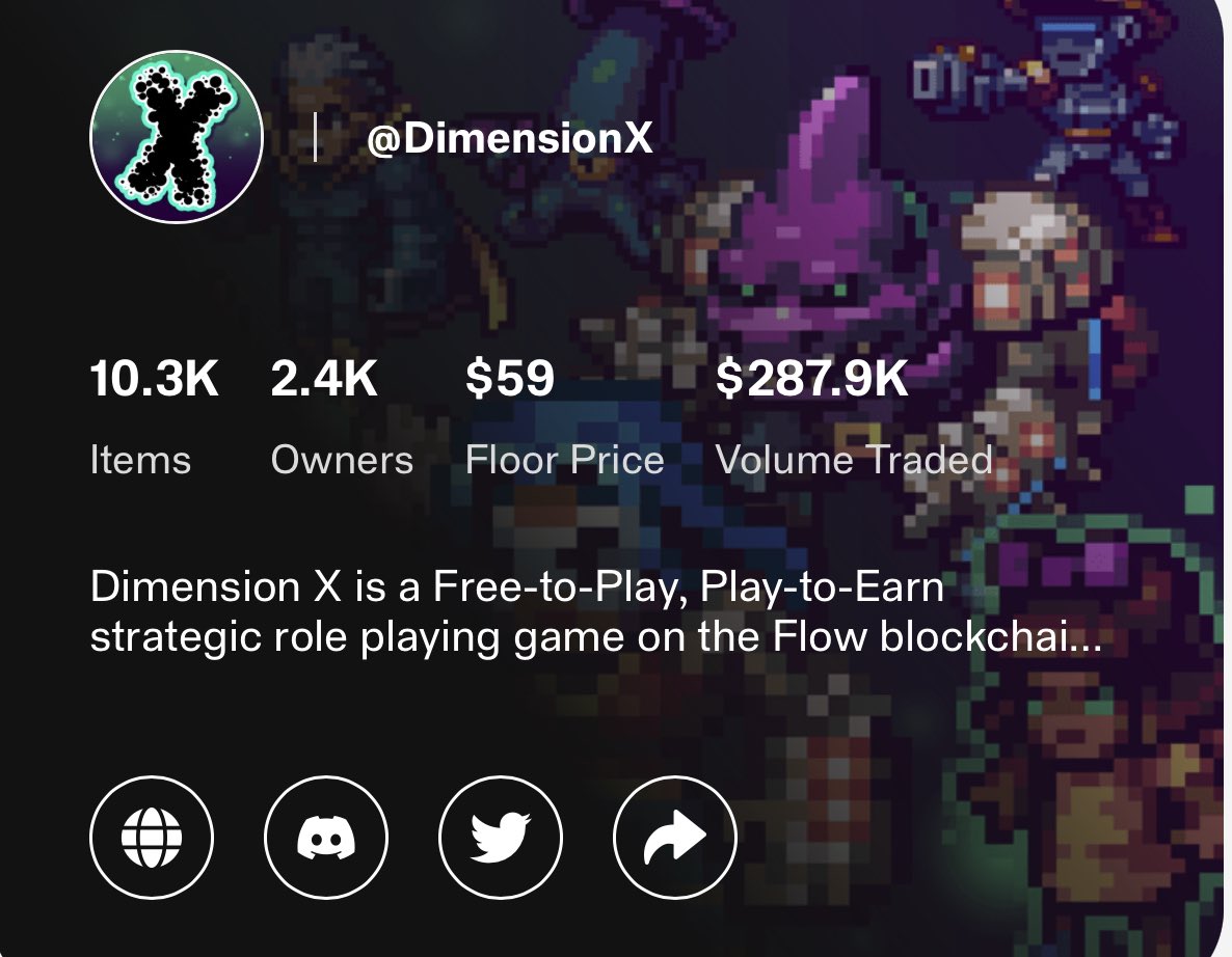 AvfcTopshot's tweet photo. @DimensionX_NFT $59 USDC giveaway closes Tuesday at 6pm ET (floor price). All I want you do is try out the F2P version (need Dapper wallet) of the game at https://t.co/UaOr5aosPZ and drop a screenshot of your heroes in action below. #dimensonxnft #nflallday #NBATopShot #dapper https://t.co/CTshznqyDV