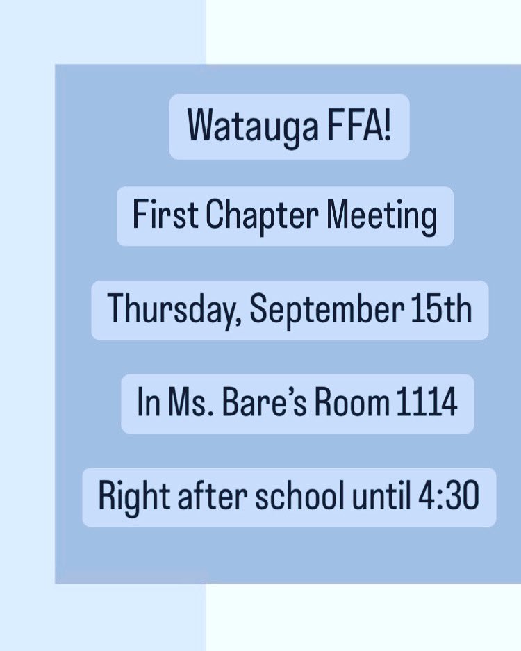 Watauga FFA tweet media