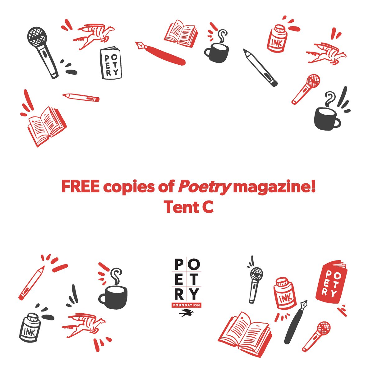 PoetryFound's tweet photo. We hope you’ve had an amazing time @PrintersRowFest! And if you’ve still got room in your tote bag, stop by our tent for a FREE copy of @poetrymagazine. #PRLF22 https://t.co/JuVytBUTLL https://t.co/AptjaSaBIi