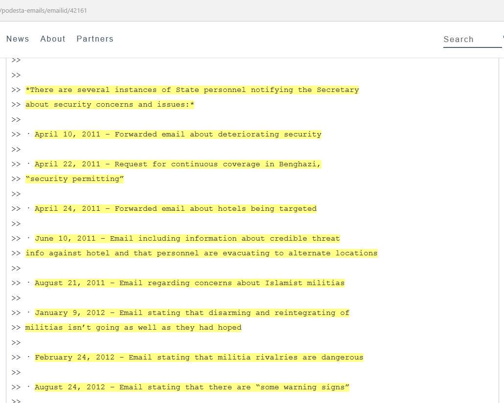 BadassTexCowboy's tweet photo. #NeverForget
@wikileaks #42161
Internal @hillaryclinton camp flags for the #Benghazi emails... https://t.co/BvLNrH9Tu2