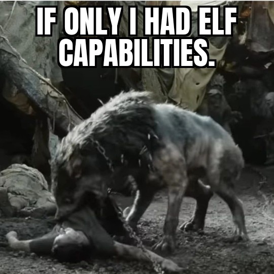 timbotook's tweet photo. Apparently, there is another division of elves that isn't talked about as much as the Noldor, or Teleri. It is the Bystander elves. The Bystander elves only have one special power, the ability to freeze their feet when danger arises. #LOTRROP #elves https://t.co/hOBmHfxsos