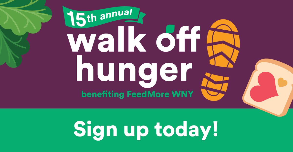 feedmorewny's tweet photo. Will you walk with us to help #endhunger?
Register for the 15th annual #WalkOffHunger to raise funds for our food insecure neighbors. Walk by yourself or form a team: https://t.co/zVL2hXMgUX
Our walk will be Oct. 15 at River Fest Park in #Buffalo. Presented by @EvansBankWNY. https://t.co/ggQzsHs5fG