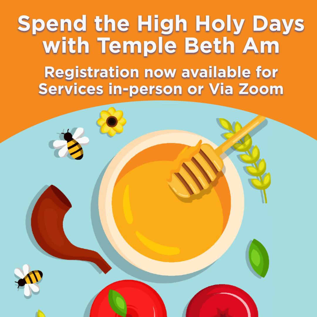 All services will be offered both in person and bashamayim (via Zoom). Registration deadline to request tickets is September 18th.  For more information or to request tickets, please visit our website at: 

 templebetham-ny.org/high-holiday-t…