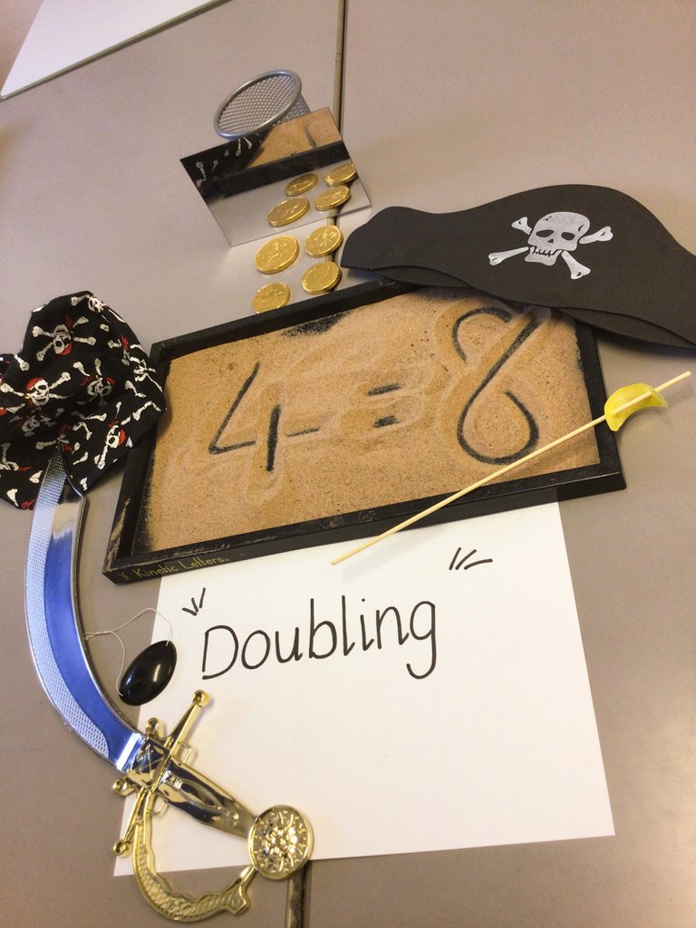 MrsNoble_ILTT's tweet photo. Maths lesson= Doubling... The children dressed up as pirates and counted the golden coins treasure in the mirror ✨
@MowmacreHill #mathsresources #mathsintervention #doubling #teachingmadefun https://t.co/5cmDQ2QwEo