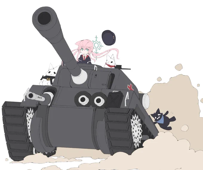 進捗。むっちゃ戦車描いてた。 