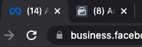 flukeish's tweet photo. rip the old fb ads favicon https://t.co/nV2cZOz7Nm