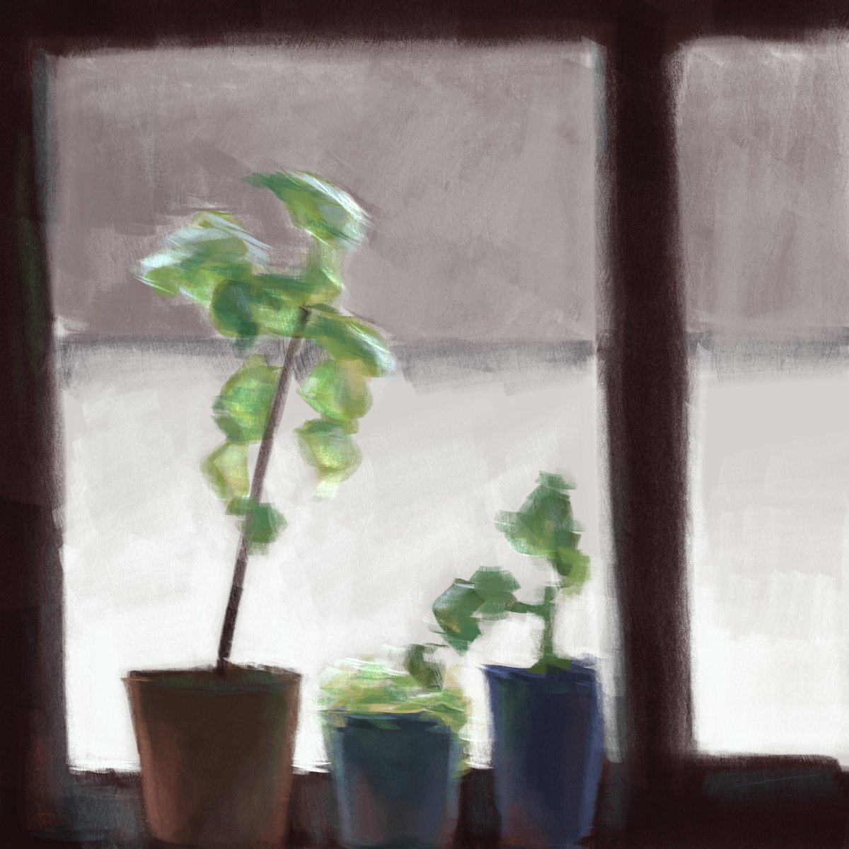 _maeki's tweet photo. Since I didn’t  post a swordtember pic today, here’s a pleinair study from 2020 and one from last month, whew 😮‍💨 https://t.co/dksmchmWpx