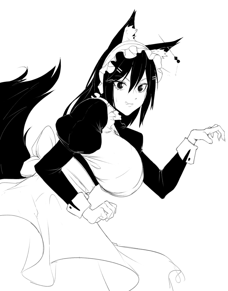 ssuummaa's tweet image. Meido Kiri