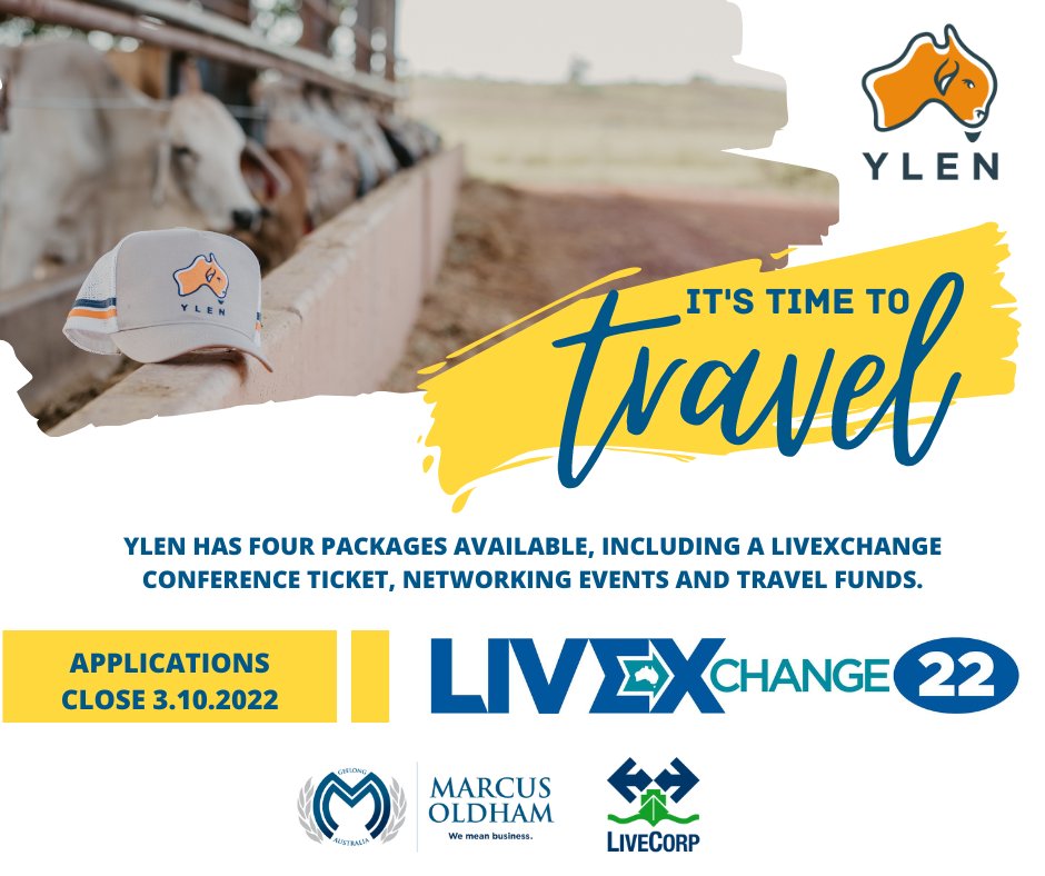 Apply now! #LIVEXchange22 
@marcusoldham1  @AusLiveCorp