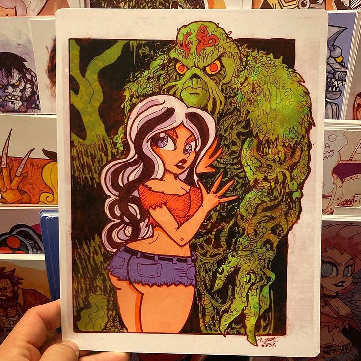 edbot5000's tweet photo. #sundaybumday Abigail Arcane and Swamp Thing! Prints available. message me if interested! 

#swampthing #dc #comics #abigailarcane #abbyarcane #booty #horror #comics  #illustration #eb5k #edbot5000 https://t.co/xm51tqoS7D