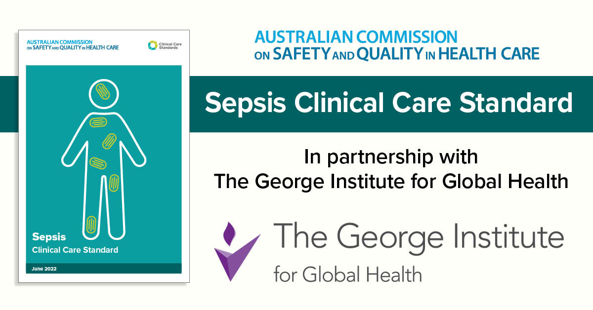 ACSQHC's tweet photo. Tomorrow is #WorldSepsisDay. It's great to work with the @georgeinstitute and @sepsisAU on a national reponse to combat #sespis.
See the Sepsis #CCS to help with treatment of this medical emergency and care for survivors: https://t.co/OQBOOBZQjP @WorldSepsisDay #coulditbesepsis https://t.co/esWbYKGYjP