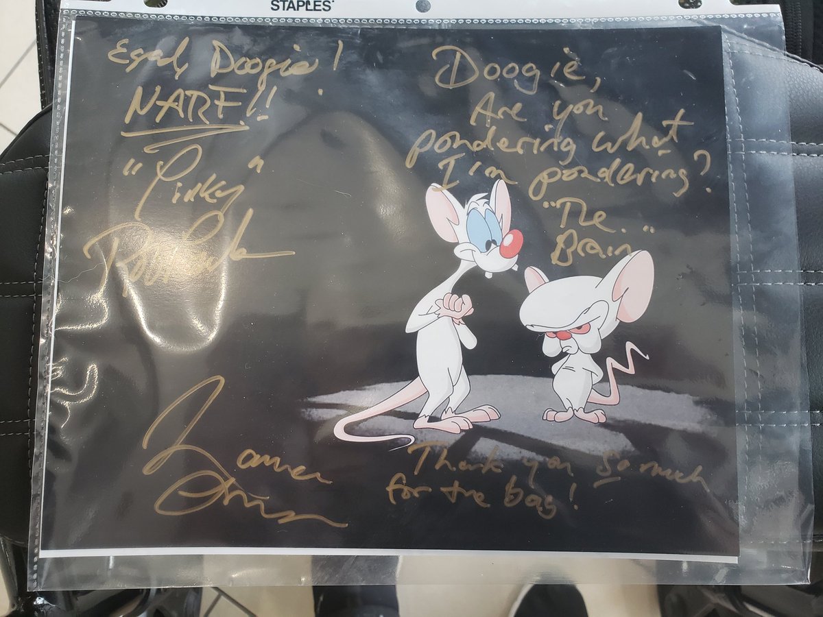 DoogieDick's tweet photo. You know that saying "Don't meet your idols"? Ya, that's bull...DO IT!! 🤩 @yakkopinky @MAURICELAMARCHE 
Today was a very good day! https://t.co/GiC3OLSYF2
