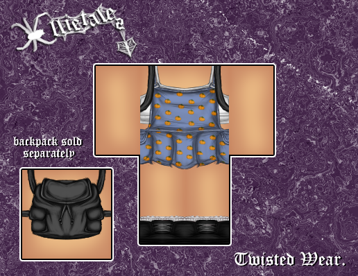 ellietaIes's tweet photo. new fit for @TwistedWear 🎃 

🔗 :
https://t.co/Na25WlSZqC
https://t.co/CPrjEQiuc0

#robloxdesigner #clothingdesigner #rblx #robloxart #roblox https://t.co/qv7YkAv7BG
