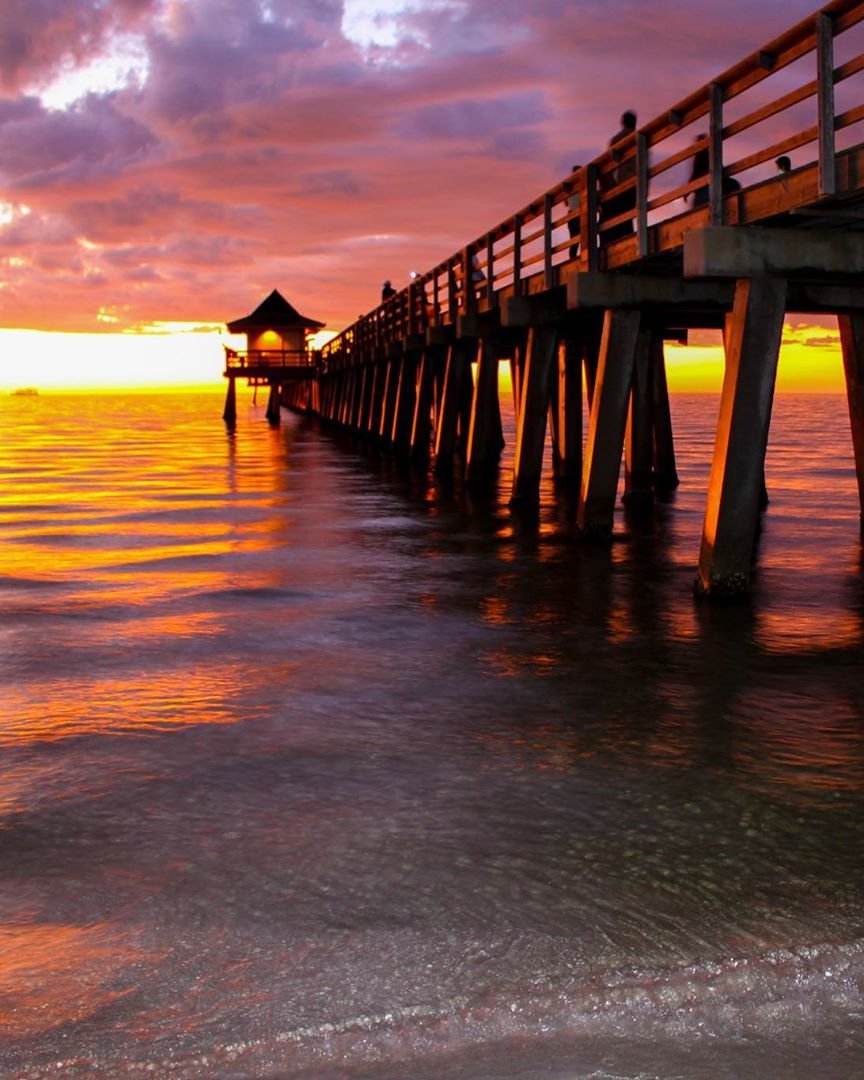 NaplesGrande's tweet photo. Something about a Florida sunset soothes the soul 🌇 💞 

Only 15 minutes away at the west end of 12th Avenue South, indulge in nature's beauty with a trip to Naples Pier. ⛱️ ☀️

#ParadiseCoast #LifeIsGrande https://t.co/g8pWndtson