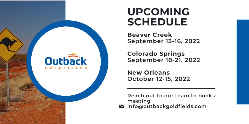 ValkeaResources's tweet photo. Looking for places to connect with the $OZ.V team? 

Find the upcoming schedule below👇

#Gold #Exploration #VictorianGoldfields https://t.co/4WxrOgQa0r