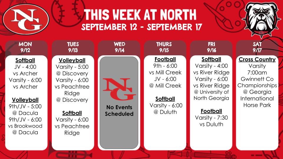 NGHS_Bulldogs's tweet photo. Come support your Dawgs this week!
🥎🏐🏈🏃‍♂️ #PROUDtobeNG https://t.co/XVGjeVHvE2