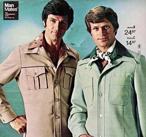 1970s: These polyester men’s outfits were called … ?