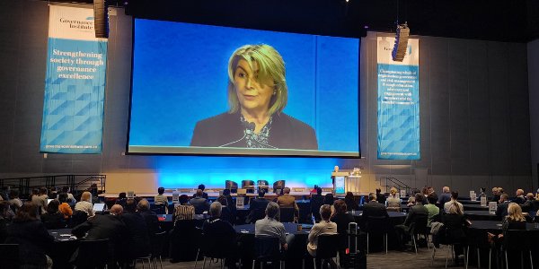 GovInstAus's tweet photo. We are delighted to open day one of our 39th National Conference! A very warm welcome to all of our speakers and delegates. Chair Pauline Vamos @pvamos has just opened proceedings, welcoming delegates. #GovCon2022 #GovCon22 https://t.co/dht0hUUhwO