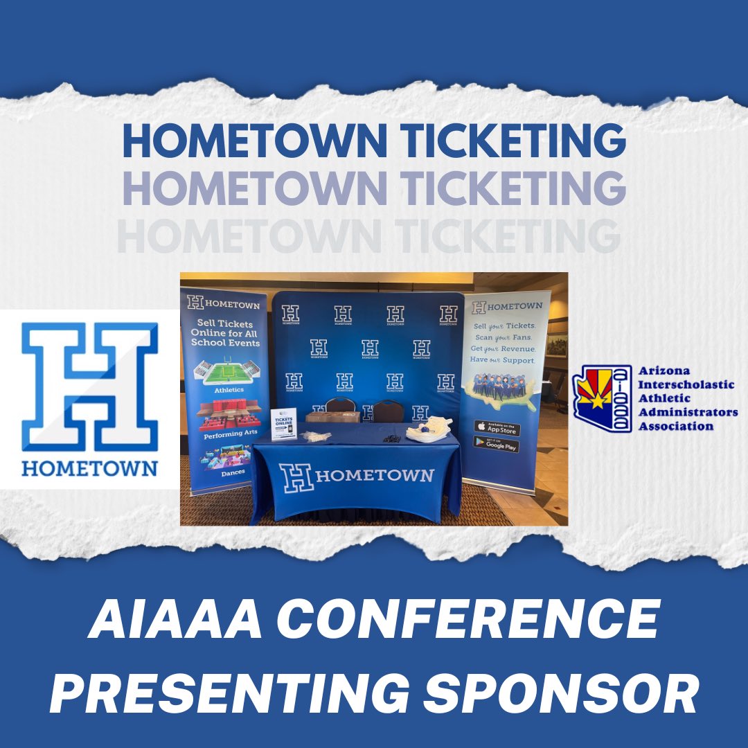 Special thanks to @HomeTownTix for being our presenting sponsor at the AIAAA Conference!