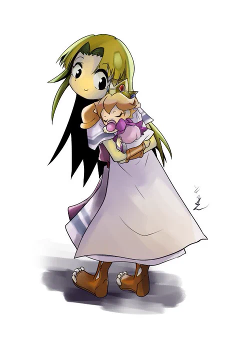 ゼルダ姫×ベビィピーチ間違えて一回消しちゃった 