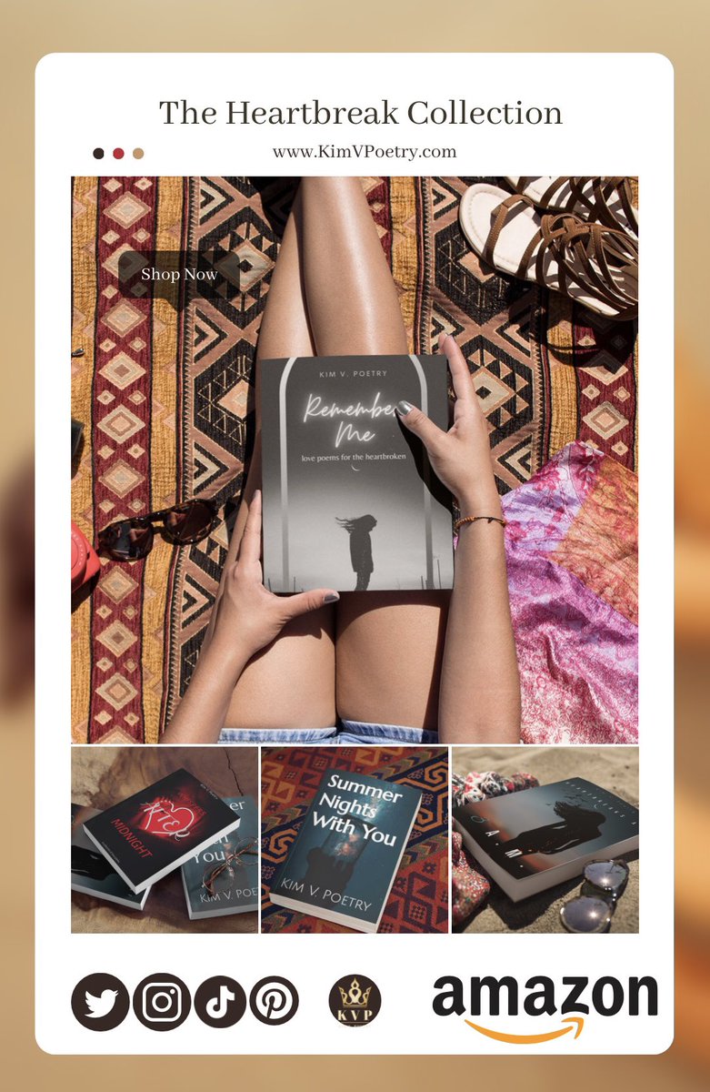 KimVPoetry's tweet image. Hi everyone, my 4th #poetry collection, โRemember Meโ is available on #Amazon in paperback, hardcover, and free with #KindleUnlimited
#IARTG
#poetry
#KindleBooks
#paperback
#poetrycommunity
#Love #romance
#Download #RememberMe
Link โฌ๏ธ
amazon.com/gp/aw/d/B09QX7โฆ
