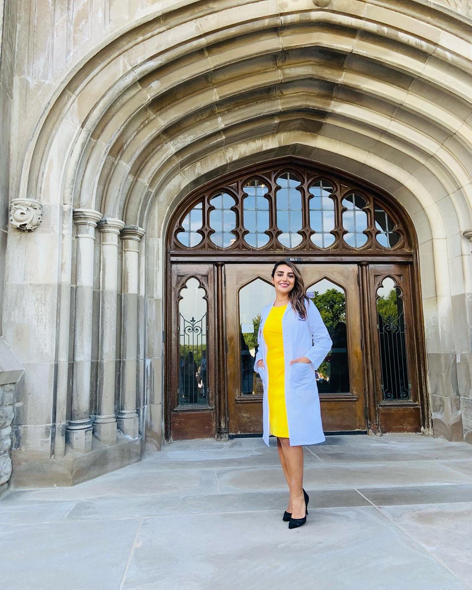 drelliehashemi's tweet photo. This White Coat makes me feel honoured to be of service, and proud for the years of hard work to get here, and most importantly, responsible for providing the best possible for my patients!🥼🦷💜
#schulichdentistry https://t.co/no9aHOmbu1