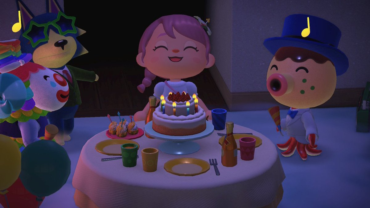 acnhmoonbeam's tweet photo. I celebrated my birthday on September 1st💕🎂🎉 #acnh #animalcrossing https://t.co/RtILesIMG3