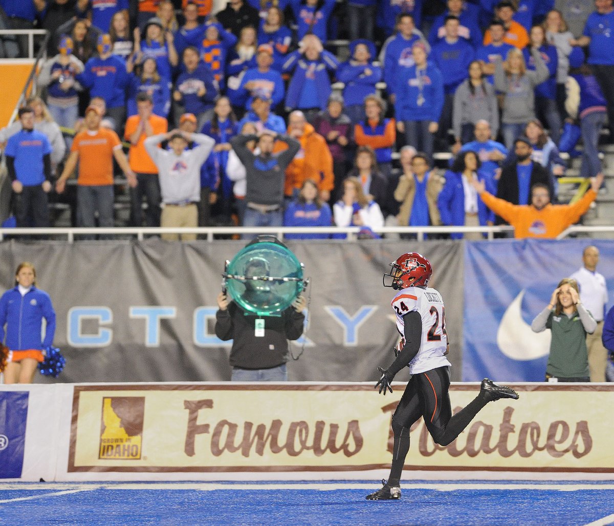 With Jordan Byrd’s 65 yd PR TD & Jaylon Armstead's punt recovery last week, @AztecFB has 30 Special Teams TDs since 2011: Colin Lockett 94 yd KO vs Cal Poly 2011 Brandon Davis 98 yd KO vs Air Force 2011 Colin Lockett 96 yd KO vs. Army 2012 Colin Lockett 100 yd KO vs Boise St 2012