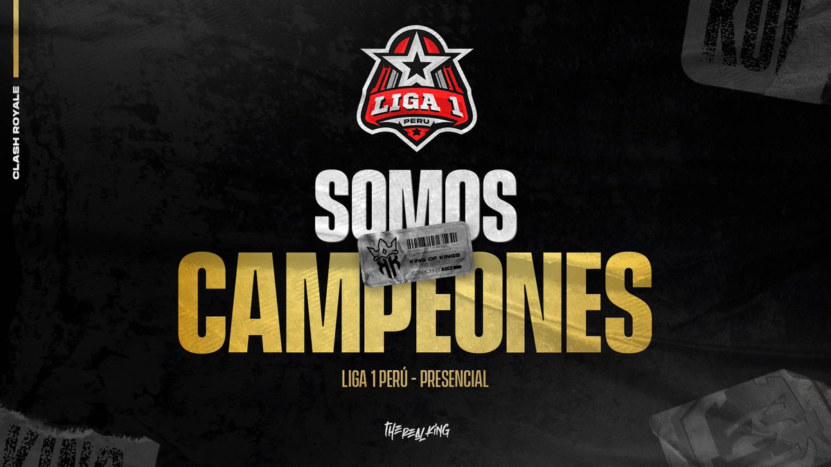 King Of Kings 👑 (@kingofkings_gg) on Twitter photo #ClashRoyale
SOMOS CAMPEONES CARAJO! LO HEMOS LOGRADO #CopaPerú 🇵🇪😍
<a href="/LIGA1_PE/">LIGA 1 PERÚ</a>🏆
FINAL
Vs. <a href="/UrbanEsportsRap/">Urban Esports 🎙</a>
3-0✅️
MVP: <a href="/LeoVargas1616/">⭐️Leo;Vargas⭐️</a>🏅
Muchas gracias a todos los que han hecho esto posible! DALE CAMPEOOOOOOON 👏❤️
#TheRealKing 👑 #ClashRoyale
SOMOS CAMPEONES CARAJO! LO HEMOS LOGRADO #CopaPerú 🇵🇪😍
<a href="/LIGA1_PE/">LIGA 1 PERÚ</a>🏆
FINAL
Vs. <a href="/UrbanEsportsRap/">Urban Esports 🎙</a>
3-0✅️
MVP: <a href="/LeoVargas1616/">⭐️Leo;Vargas⭐️</a>🏅
Muchas gracias a todos los que han hecho esto posible! DALE CAMPEOOOOOOON 👏❤️
#TheRealKing 👑