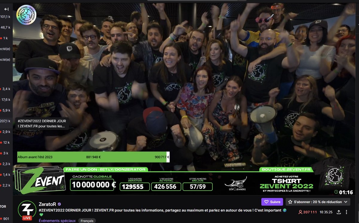 warnox9's tweet image. Les 10 millions 👏👏
#ZEVENT2022 
@ZEventfr @ZeratoR