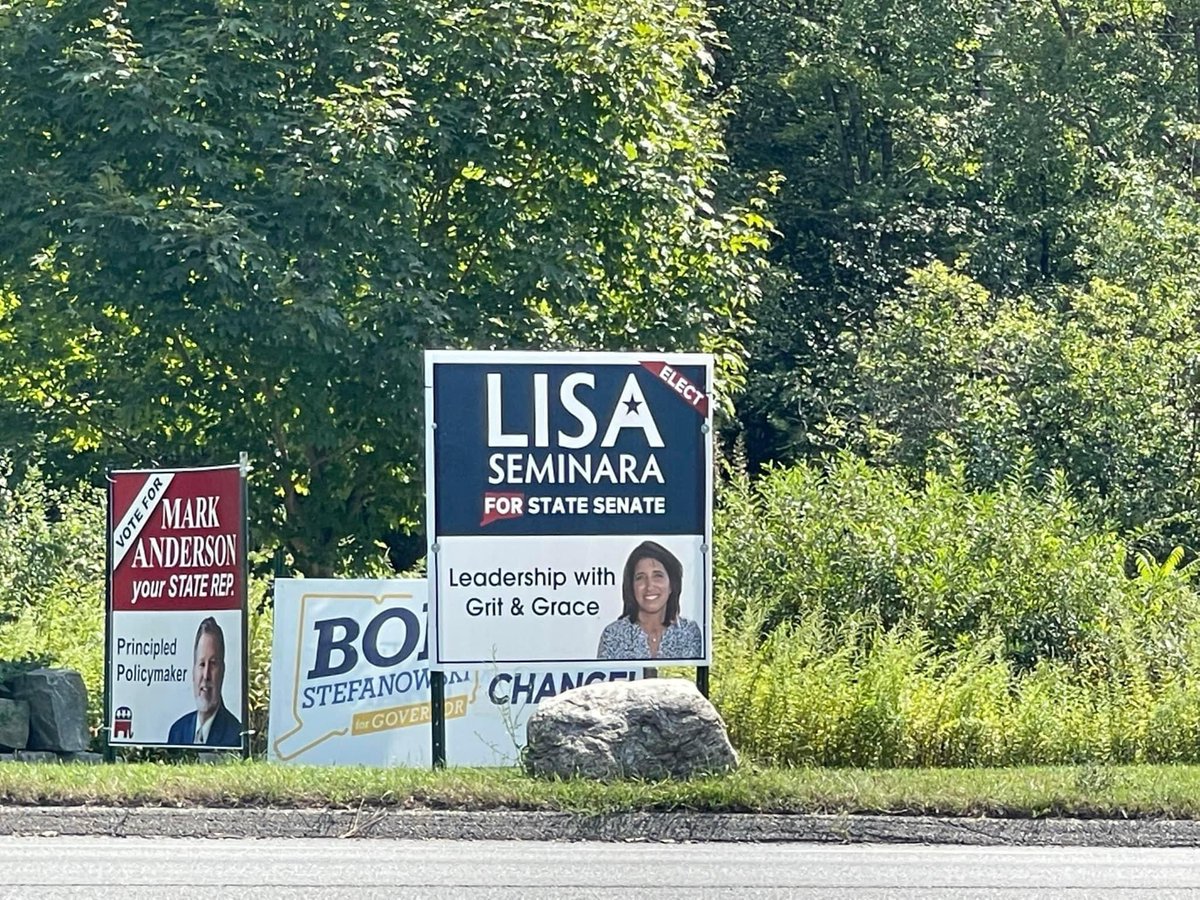 SenatorSeminara's tweet photo. Yesterday was another busy day for Team Lisa. While I continued door knocking, my team was busy getting signs out. Then we ended the day grooving at The Favarh Motown Fundraiser- nice to see @Mark4CT and Beanz. #lisa4ctsenate #ctgop #ctsenaterepublicans https://t.co/oh5SdLxB3A