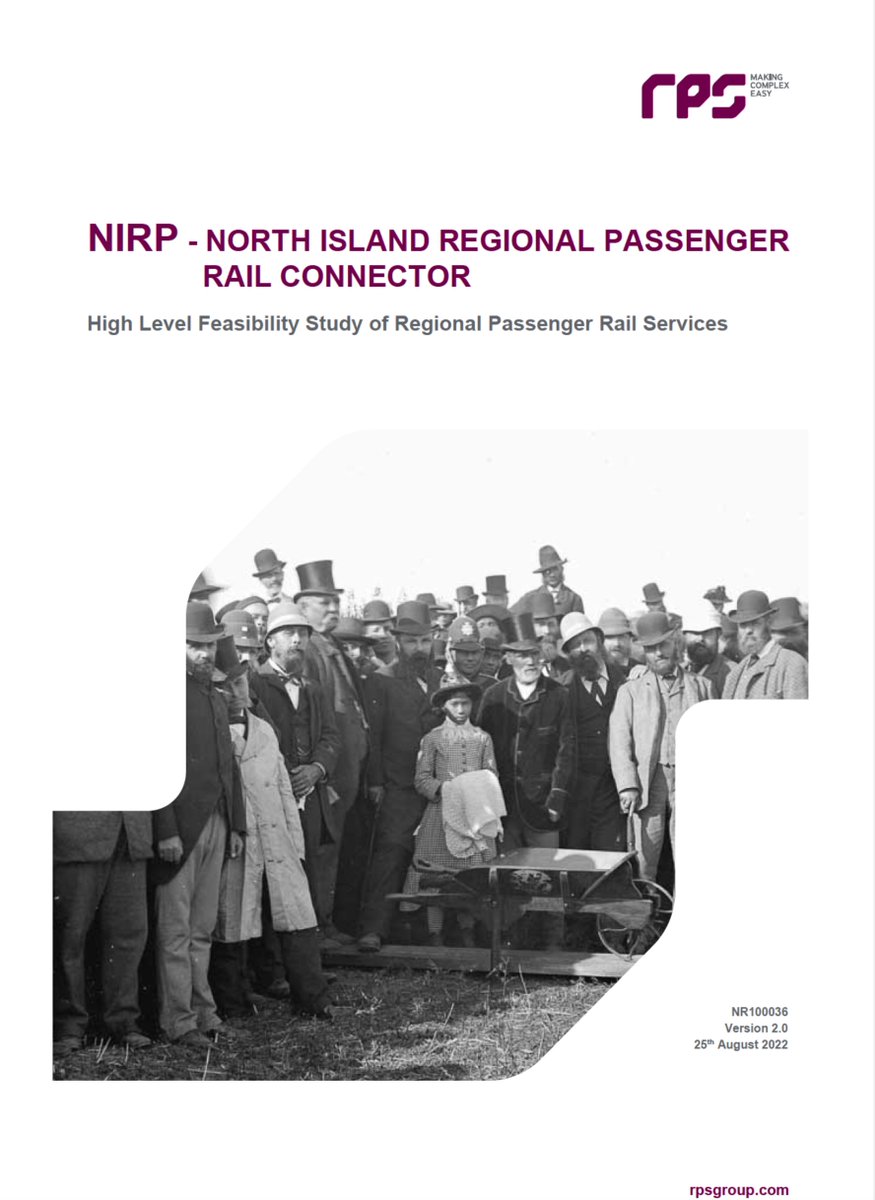 North Island Regional Passenger Rail Connector High Level Feasibility Study redacted proactively released today. Proposes 3 daily Auck- Wgtn return services. Prepared for collective of 20 Councils on NIMT @thefutureisrail @vote_climatenz @nzrailcoalition 

ruapehudc.govt.nz/our-district/c…