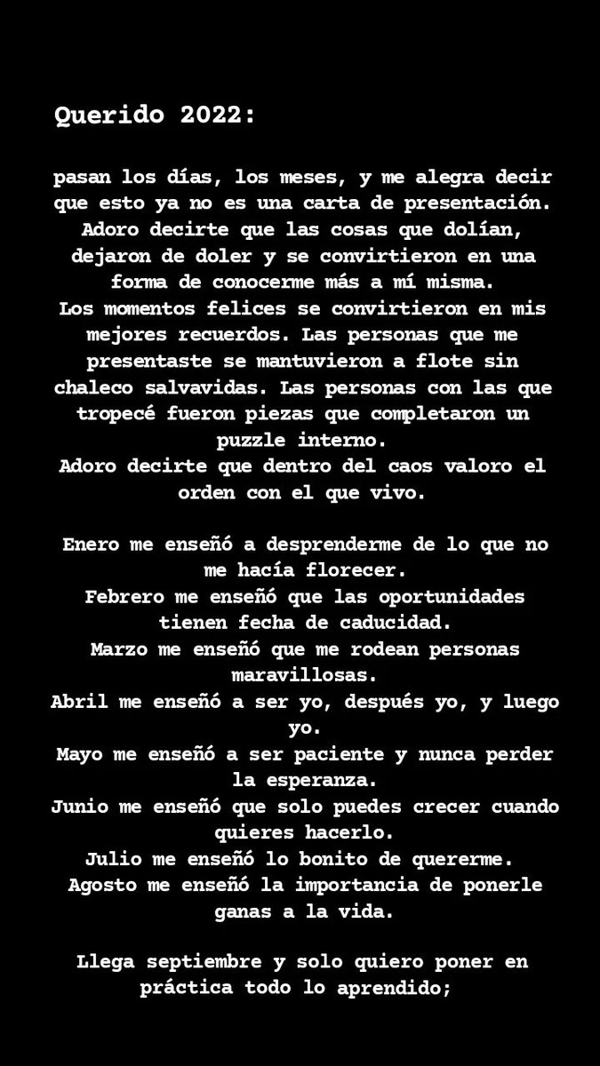 ItsMariaLovatic's tweet photo. Querido 2022, parte dos: https://t.co/pp5puyuT8s
