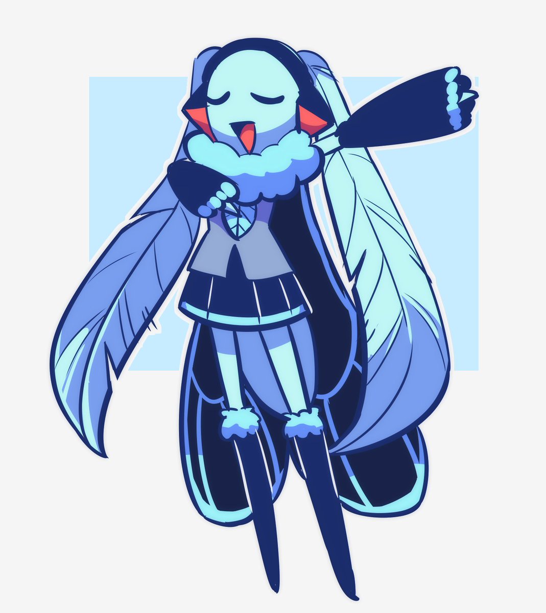 Oddly Art, Slime Vtuber/Artist on Twitter "RT MilaTheArtsy Hatsune