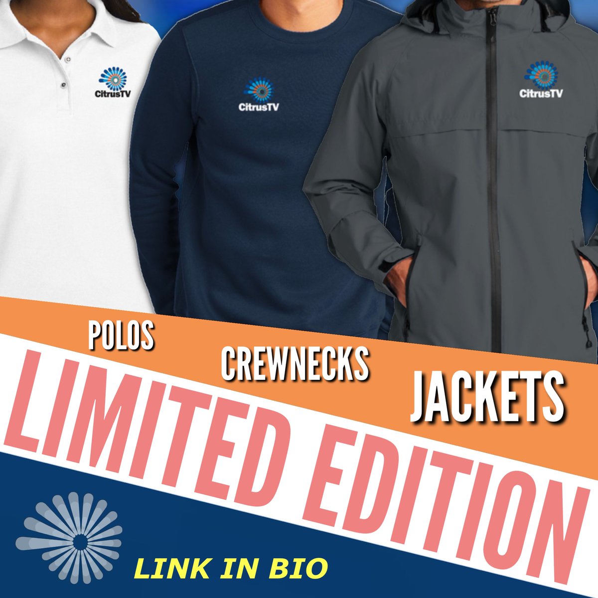 LIMITED EDITION MERCH! Link in below! We have polos, baseball caps, a winter hat, a rain jacket, and more! The link closes on September 25th at 11:59pm

citrustv.itemorder.com/shop/home/