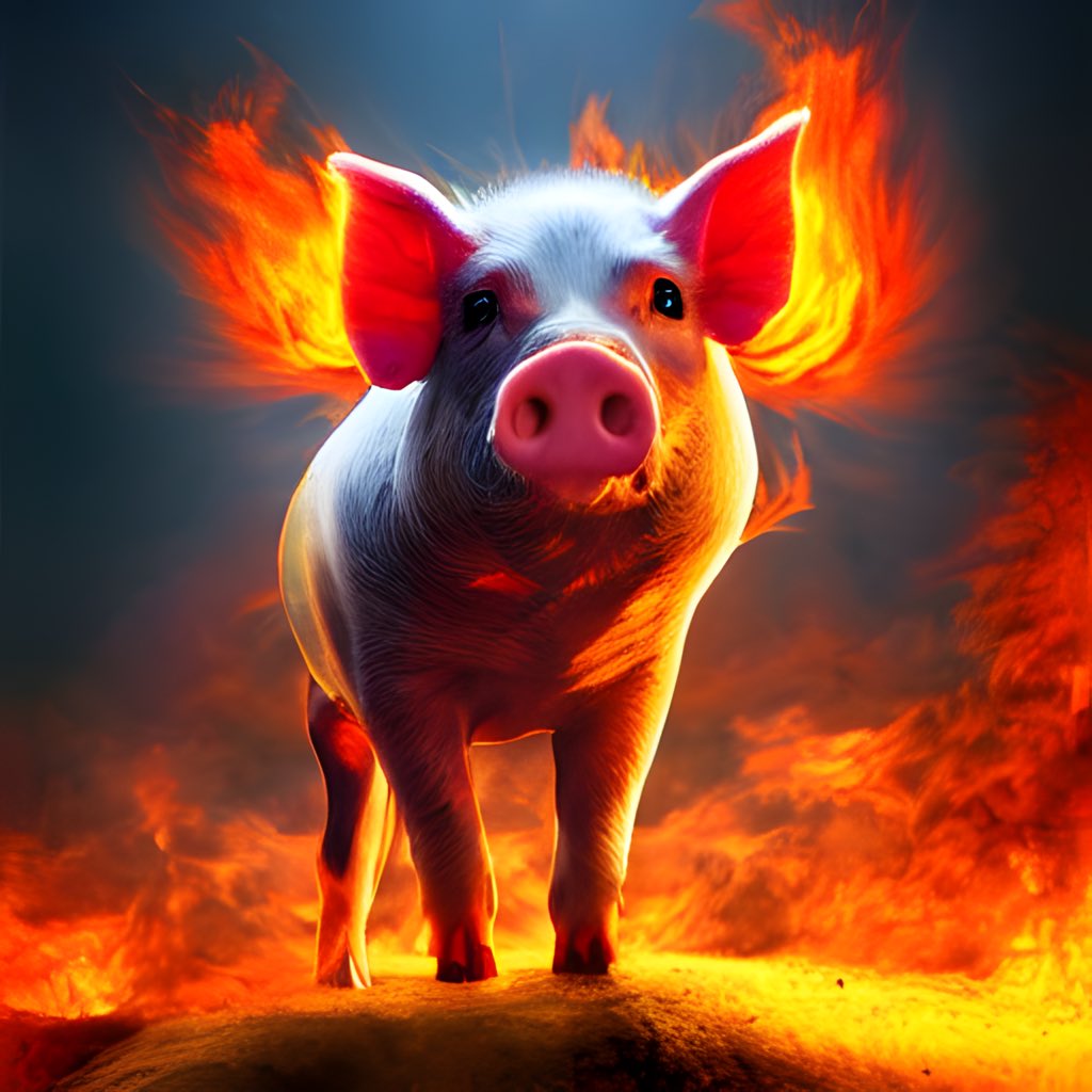 “Peg The Destroyer” #surreal #aiart #pig