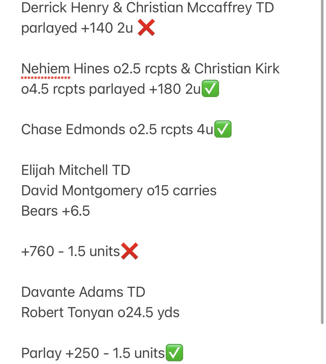 DegenProp_Locks's tweet photo. Today: 7.8 u⬆️
Overall: 6.6u ⬆️ https://t.co/xiRKHQB6lw