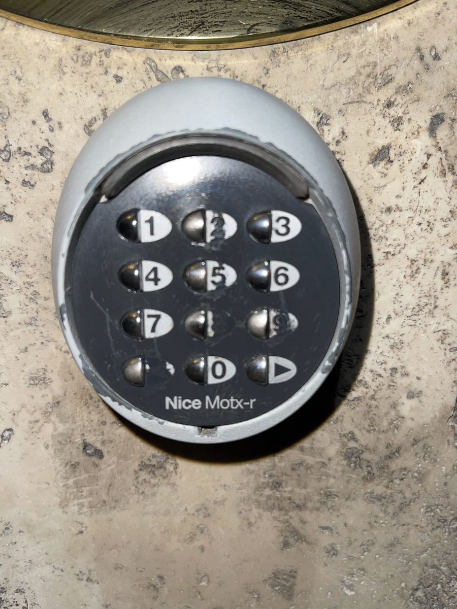 Found this beauty on the front door of our hotel in Rome. What's the password? First correct answer wins!