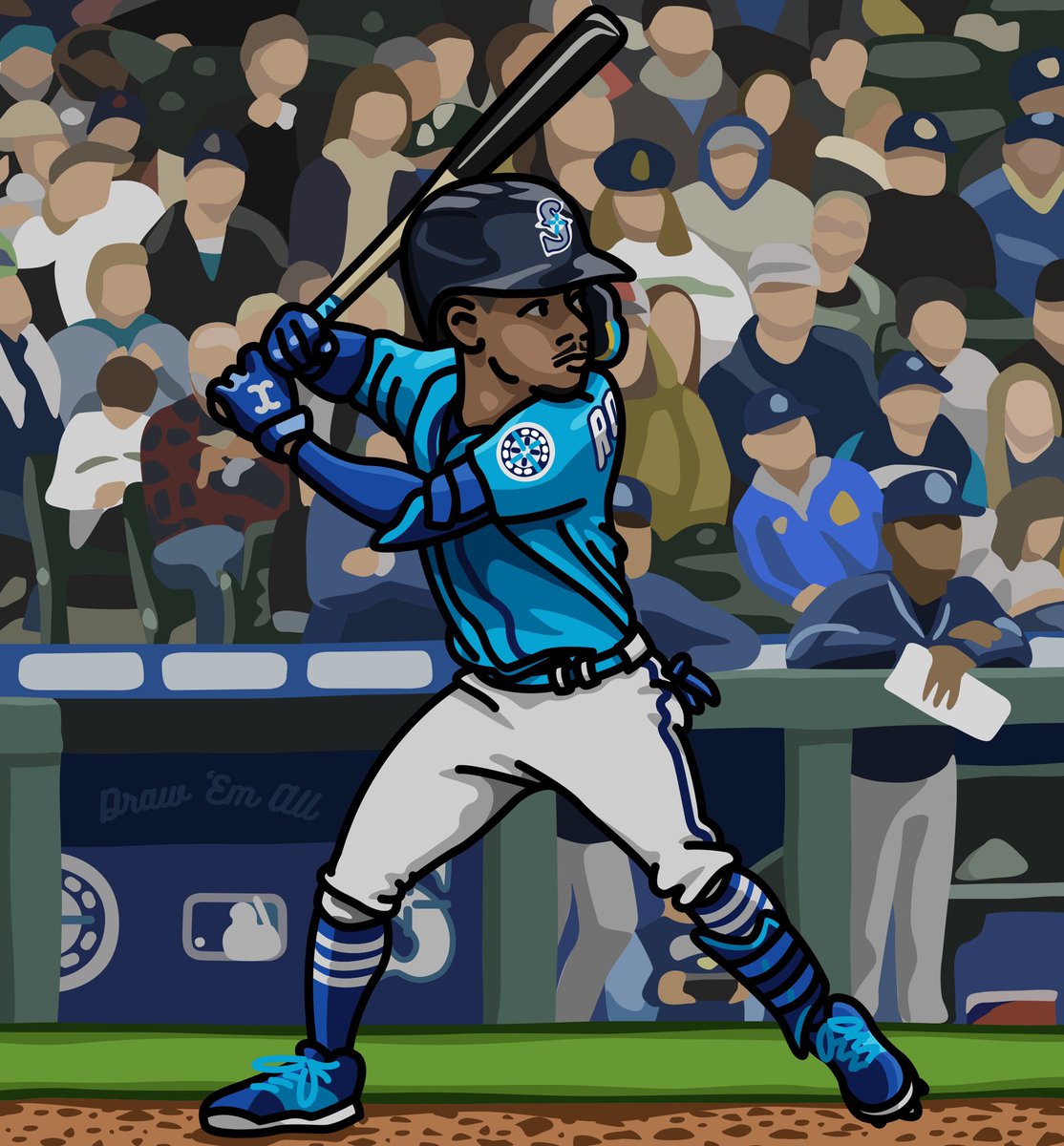 DrawEveryPlayer's tweet photo. @Mariners @JRODshow44 https://t.co/EDCr6Qcdhv