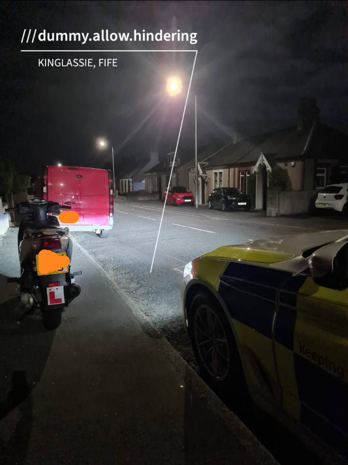 PSOSRoads's tweet photo. #FifeRP stopped this moped rider last night in Kinglassie. They had no licence, weren't insured and were over double the Drink Drive limit (51 umg).
Vehicle seized, rider arrested and reported to @COPFS.
#Fatal5
#TaxiForOne https://t.co/gALBEs75G9