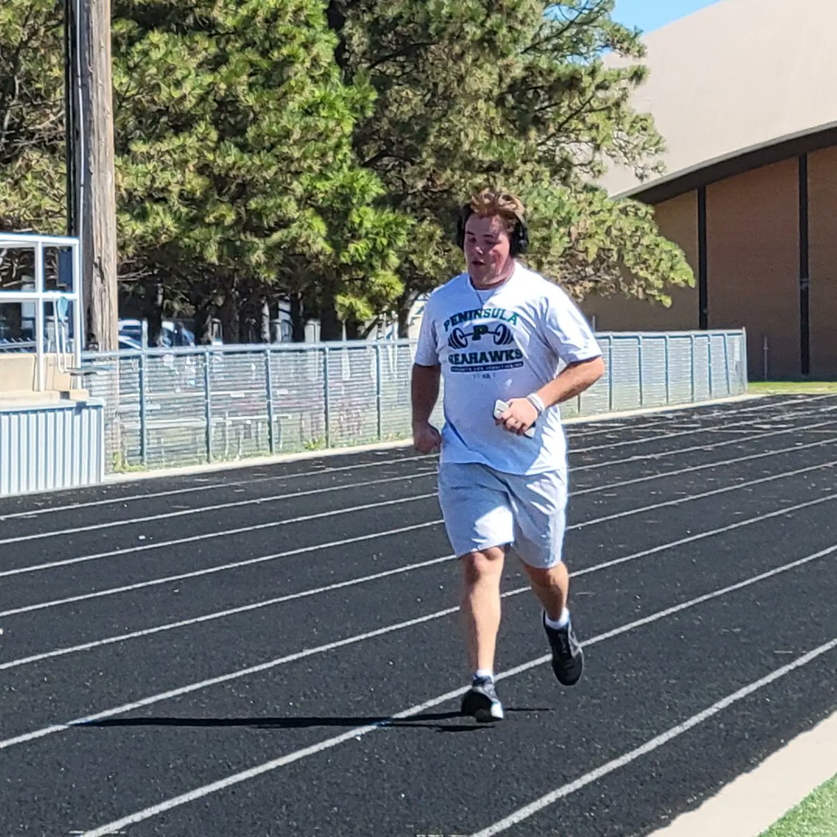 HPER 100 hit the track for their mile run a couple weeks ago. Look at them go!
