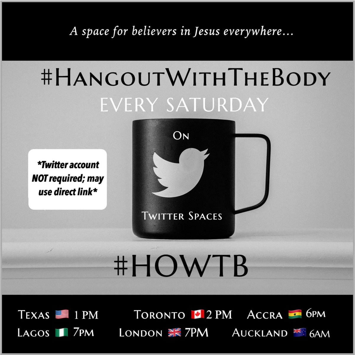 tomifavored's tweet photo. Hi Twitter Family!! 🙏🏾🤗 

You may know that I do a Hangout here on Saturdays called #HOWTB Hangout With The Body; a space for believers in Jesus. Join us!

Also, peradventure you’re on Instagram, I’ll be doing a hangout on Thursdays at 11am Houston time. Join if u can there too! https://t.co/2vjVg0r6qW