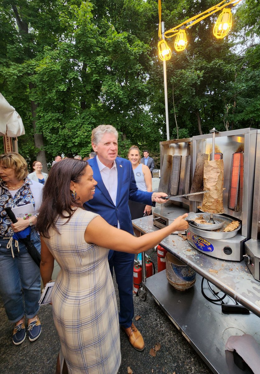 Sabina_Matos's tweet photo. Celebrating the culture, music, and food at the Cranston Greek Festival with Gov. Dan Mckee, Sen. Lou Raptakis, Senator Frank S. Lombardi, and Maria Kontomerkos! We got a behind-the-scenes tour and got to meet the many hard-working people who make this event a success!! https://t.co/GQ4VQ5H357